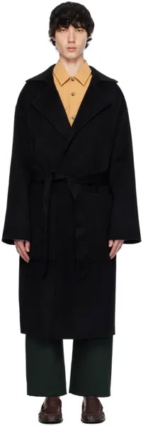 Черное пальто Тимо Nanushka