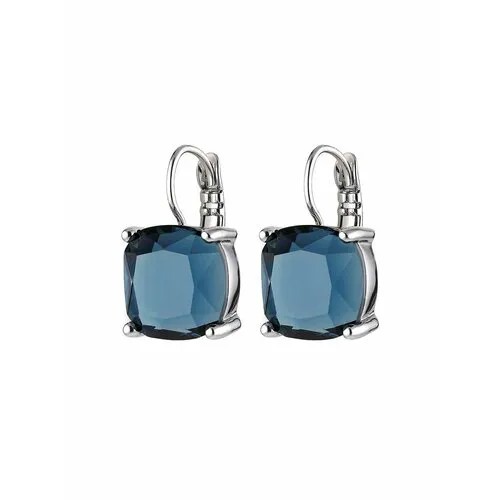 Серьги DYRBERG/KERN, кристаллы Swarovski, синий, серый