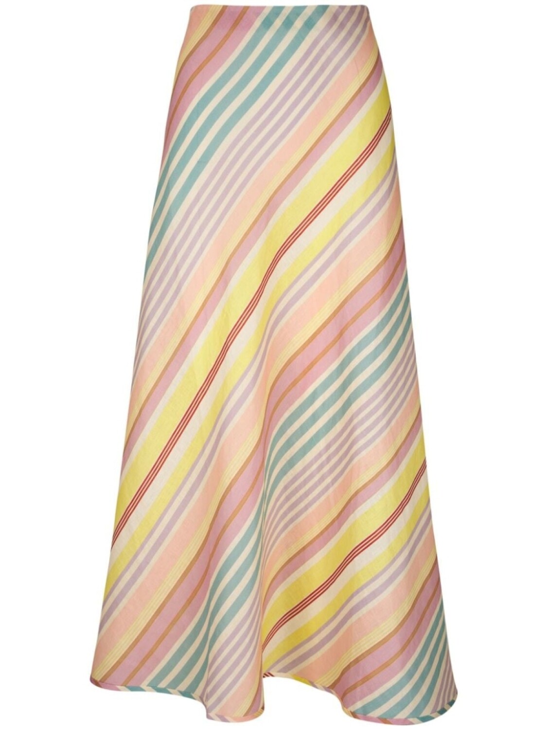 ZIMMERMANN юбка макси Halliday в полоску, розовый