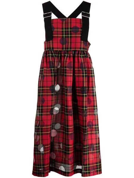 Comme Des Garçons Tricot платье в клетку тартан
