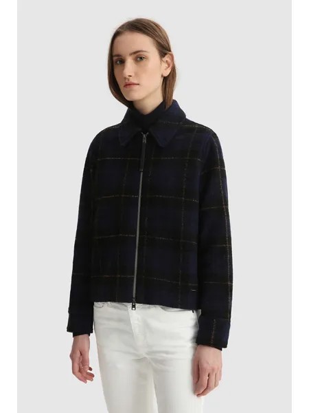 Шерстяная куртка Woolrich, темно-синий
