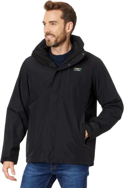 Куртка Bean's Sweater Fleece 3-in-1 Jacket Regular L.L.Bean, цвет Black/Black