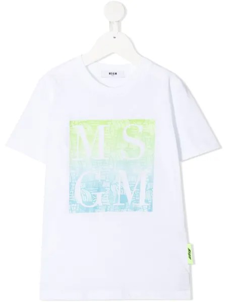 MSGM Kids футболка с логотипом