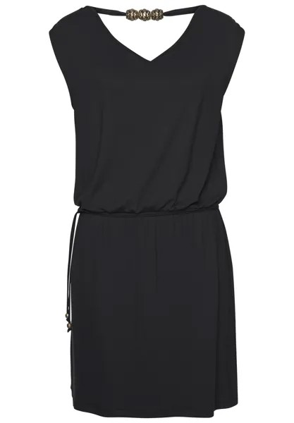 Платье из джерси GOLDEN PEARL LASCANA, цвет schwarz