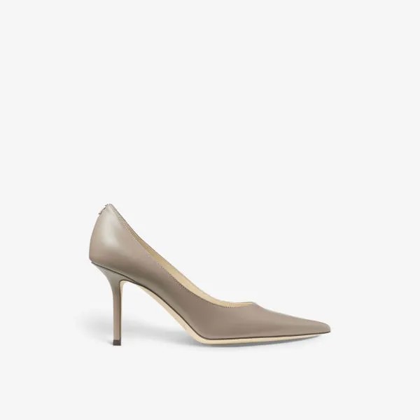 Кожаные туфли на каблуке Love 85 с монограммой Jimmy Choo, коричневый