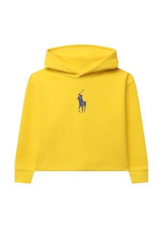 Укороченное худи из хлопка Polo Ralph Lauren