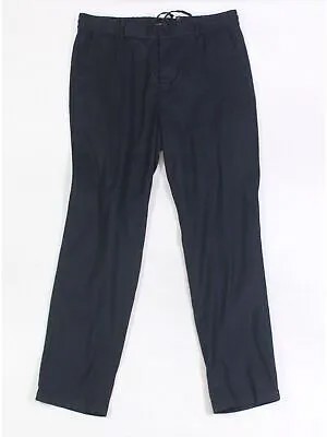 ВИНС. Мужские брюки узкого кроя прибрежного темно-синего цвета XL