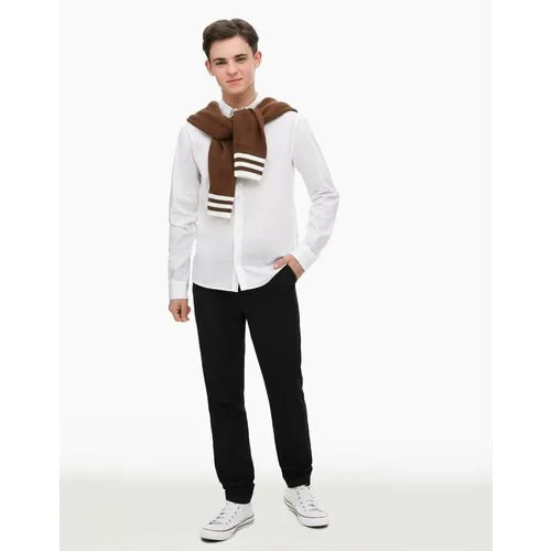 Школьные брюки Gloria Jeans, размер 122 (31), черный