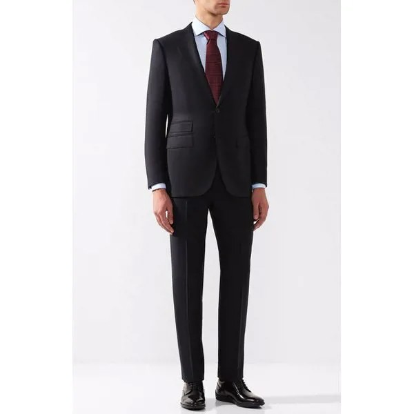 Шерстяной костюм с пиджаком на двух пуговицах Ermenegildo Zegna