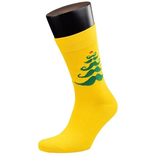 Мужские носки фабрики VIRTUOSO желтые, размер 25 (38-40)