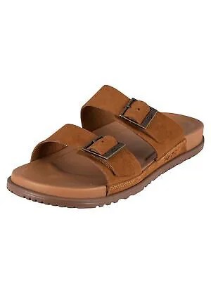 Мужские шлепанцы с пряжкой UGG Wainscott, коричневые