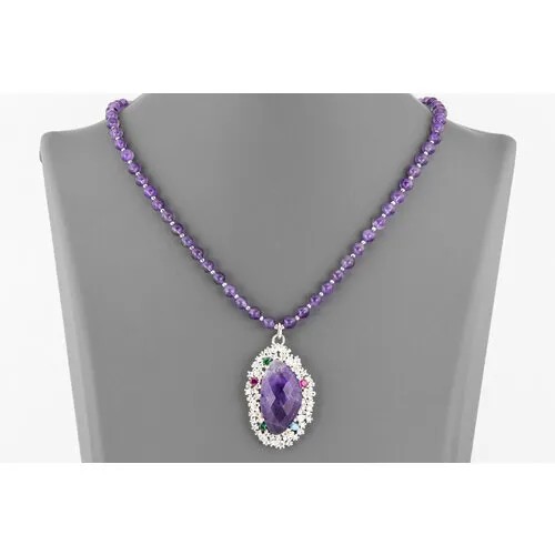Бусы Minera, аметист, длина 50 см