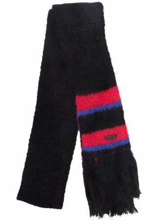 Saint Laurent шарф с контрастными полосками