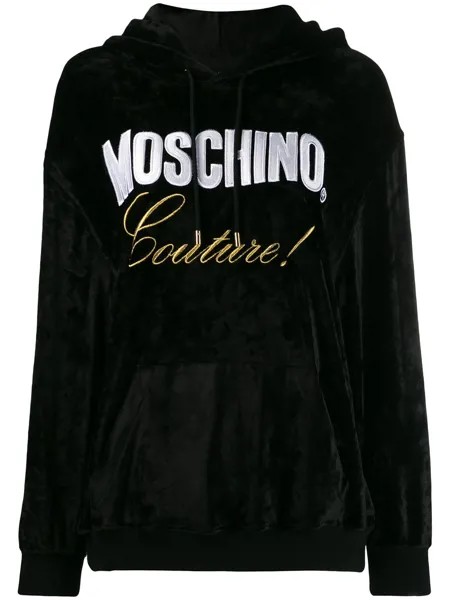 Moschino худи с вышивкой