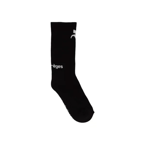 Спортивные носки Courrèges AC Noir/Blanc Optique