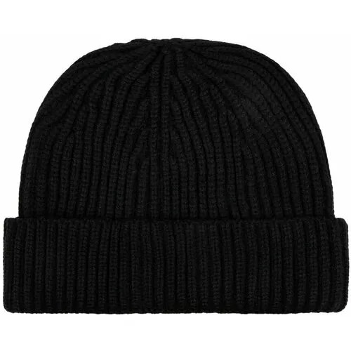 Шапка бини Street caps, вязаная, размер 54-60, коричневый