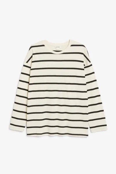 Лонгслив женский Monki 1084151013 бежевый S (доставка из-за рубежа)