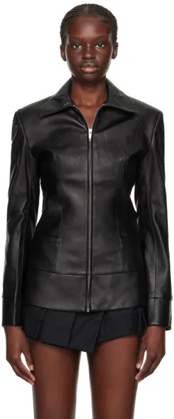 Черная куртка из искусственной кожи Aya Muse Sabu