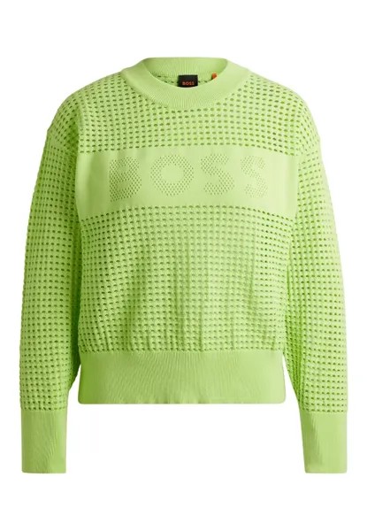 Пуловер c_fhein свободного кроя Boss, зеленый