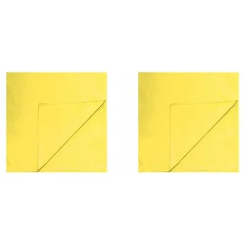 Банданы однотонные, цвет желтый, 55 х 55 см (Набор 2 шт.)