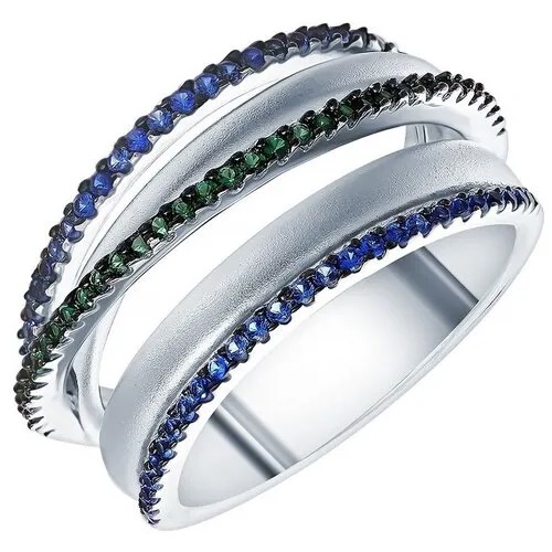 Кольцо ELEMENT47 серебро, 925 проба, фианит, размер 19
