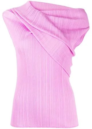 Nina Ricci плиссированная блузка асимметричного кроя