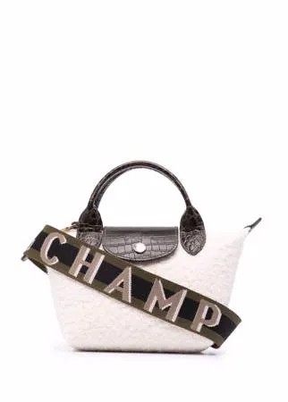 Longchamp маленькая сумка-тоут Le Pliage Poudreuse из шерпы