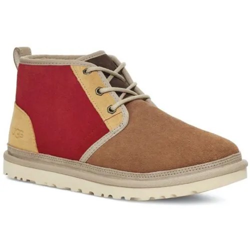 МУЖСКИЕ БОТИНКИ UGG NEUMEL MASHUP CHESTNUT / SAMBA RED SUEDE CHUKKA 1121010-CSBR