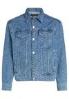 Джинсовая куртка DIAGONAL ALL-OVER PRINT Karl Lagerfeld, синий