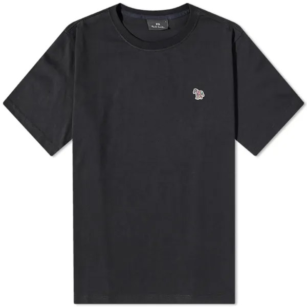 Футболка с логотипом Paul Smith и зеброй, черный