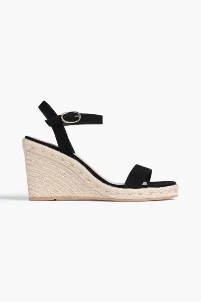 Замшевые эспадрильи Teddi на танкетке STUART WEITZMAN, черный
