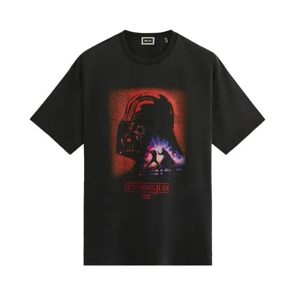 Винтажная футболка Черный с плакатом Kith x Star Wars Darth Vader