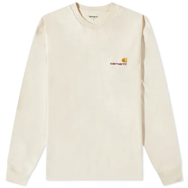 Футболка Carhartt WIP Long Sleeve American Script Tee