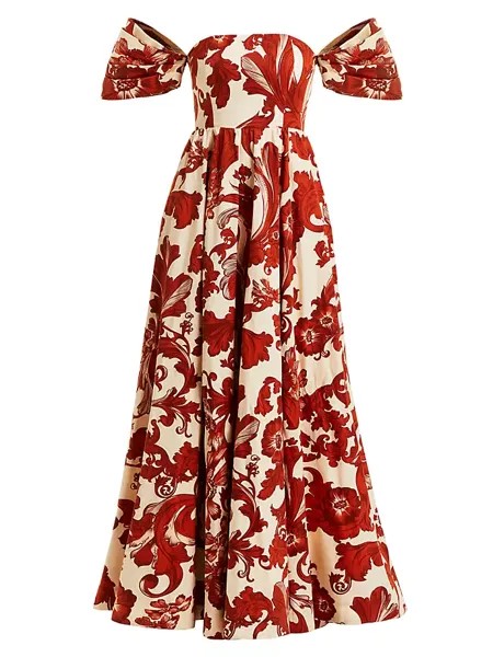 Платье с короткими рукавами и принтом Odette Mestiza New York, красный