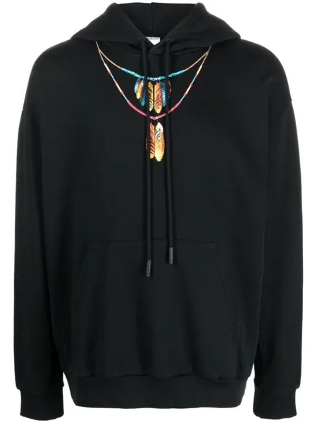 Худи с графичным принтом Marcelo Burlon County of Milan, черный