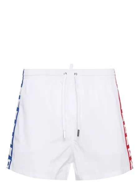 Dsquared2 плавки-шорты с логотипом, белый