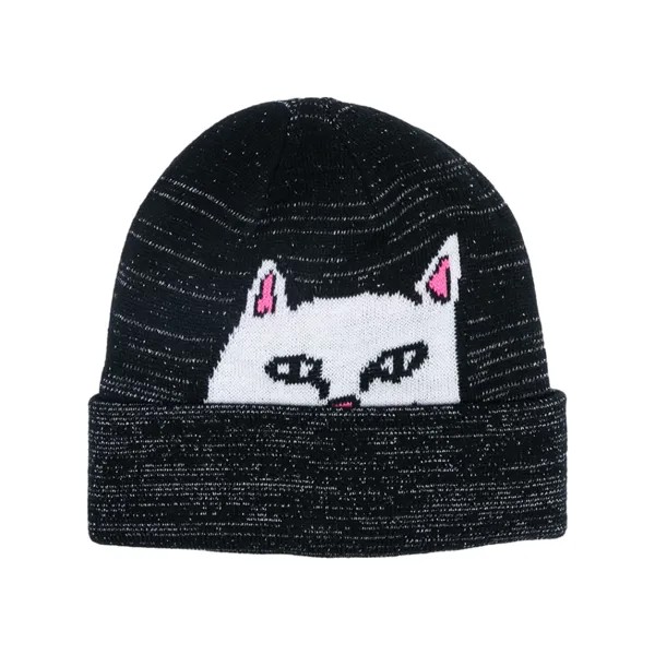 Шапка RIPNDIP Peeking Nermal Beanie 3M Reﬂective Black 2023