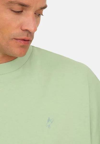 Базовая футболка Jacey Quinn, темно-зеленая вода Oversize T-Shirt