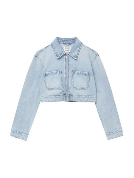 Межсезонная куртка Pull&Bear, светло-синий