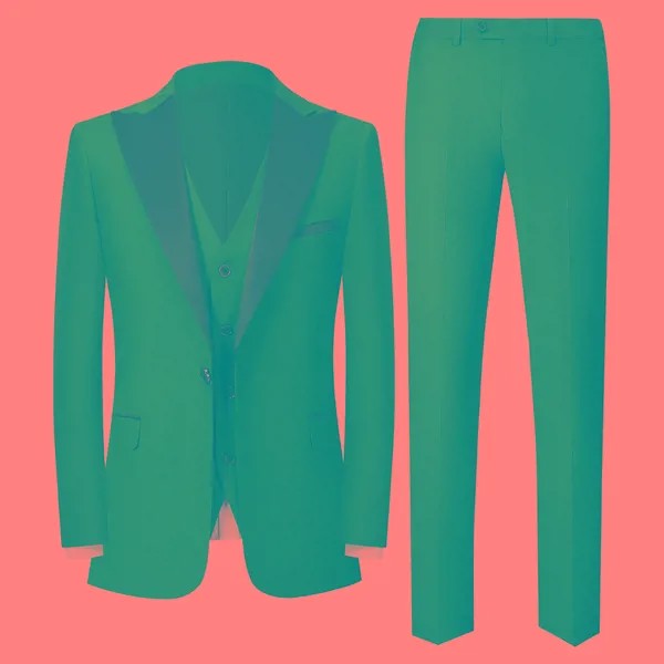 Новый (пиджак + жилет + брюки) Мужской Модный облегающий джентльменский Европейский стиль сценическое выступление однотонный офисный комплект из 3 предметов