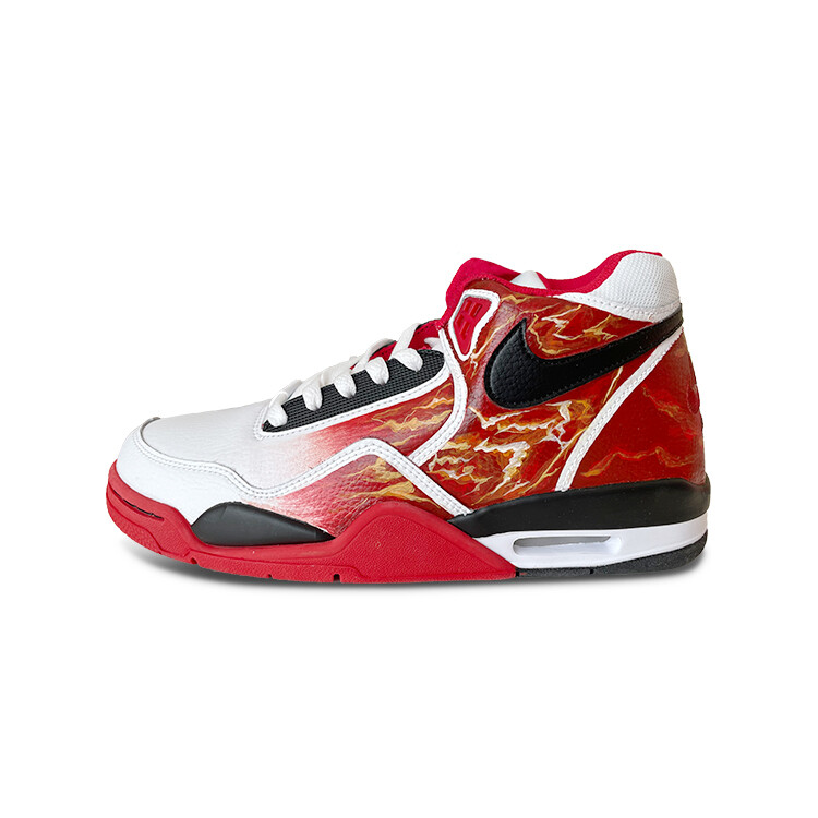 Кроссовки Nike Flight Legacy Vintage Basketball Shoes Unisex High-top Red/white, красный