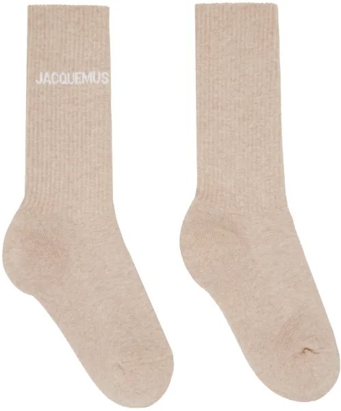 Бежевые носки Le Chouchou 'Les chaussettes Jacquemus' Jacquemus