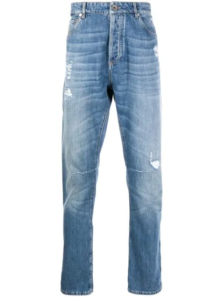 Brunello Cucinelli прямые джинсы, синий