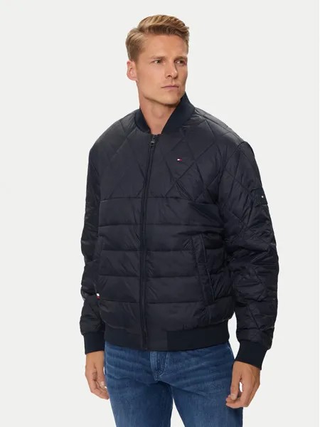 Бомбер обычного кроя Tommy Hilfiger, синий