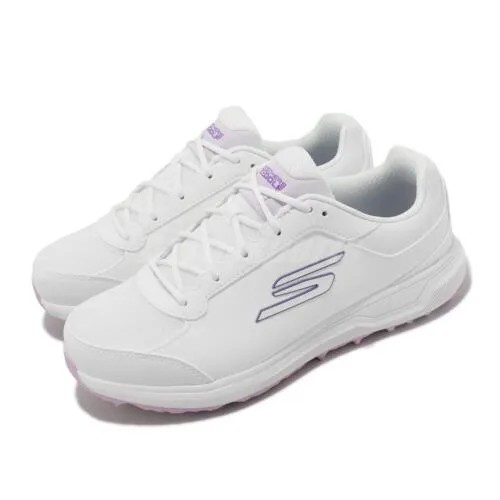 Женские кроссовки для гольфа Skechers Go Golf Prime White Lavender Spike 123067-WLV