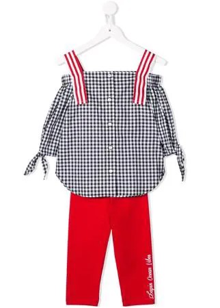 Lapin House спортивный костюм в клетку гингем