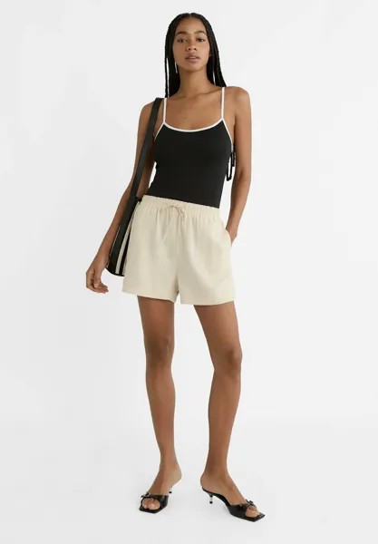 Спортивные брюки Flowing With Elasticated Waistband Stradivarius, камень
