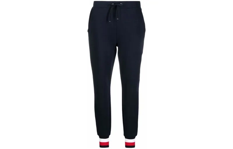 Трикотажные спортивные штаны женские темно-синие Tommy Hilfiger