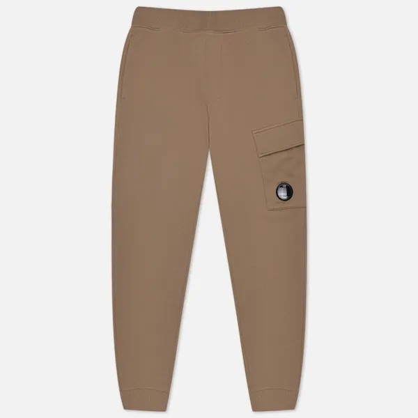 Мужские брюки C.P. Company Diagonal Raised Fleece Cargo коричневый, Размер S