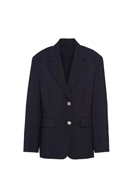 Однобортный легкий пиджак из мохера Prada